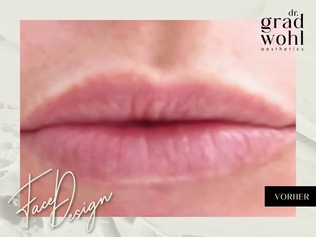 Lippenaufspritzung - Vorher